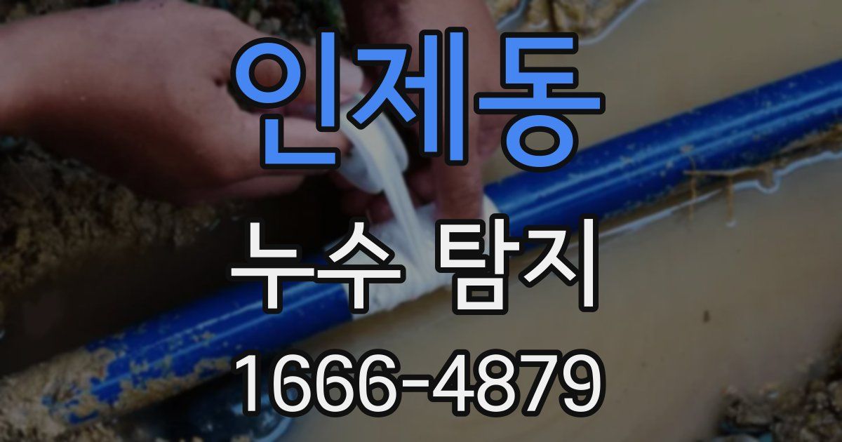 인제동 누수 탐지