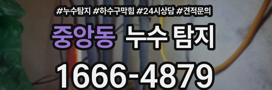 중앙동 누수 탐지