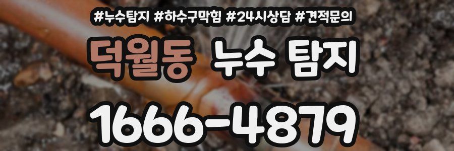 덕월동 누수 탐지