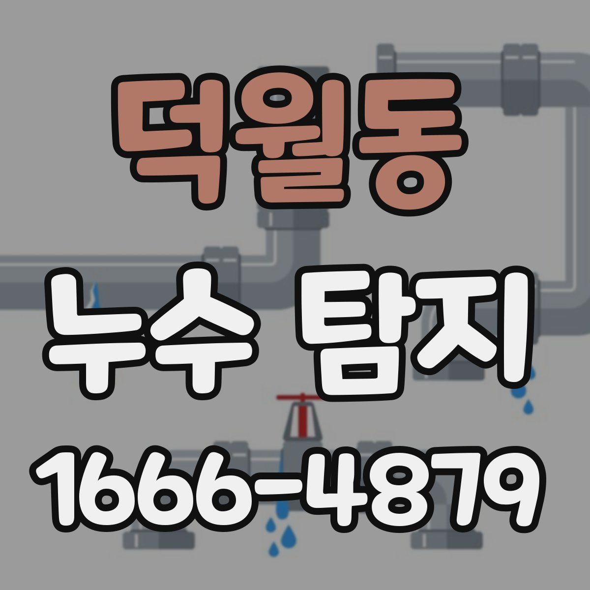 덕월동 누수 탐지
