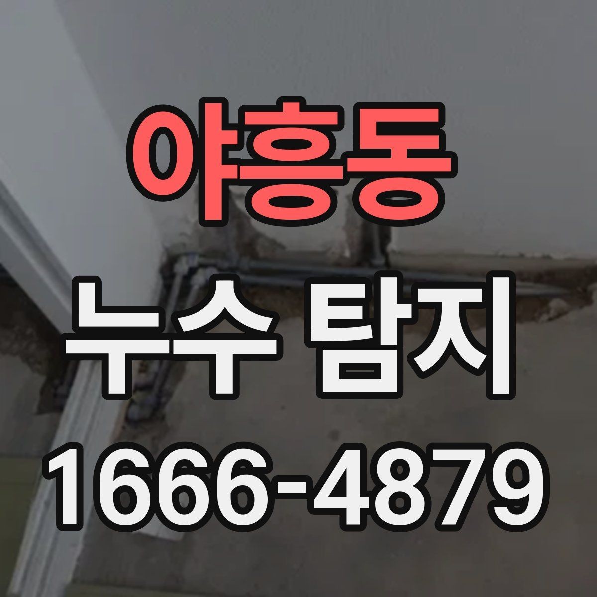 야흥동 누수 탐지 결과를 바탕으로 한 후속 조치