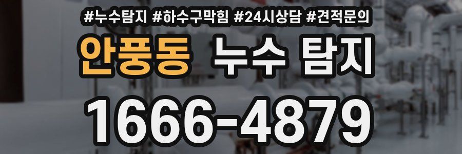 안풍동 누수 탐지