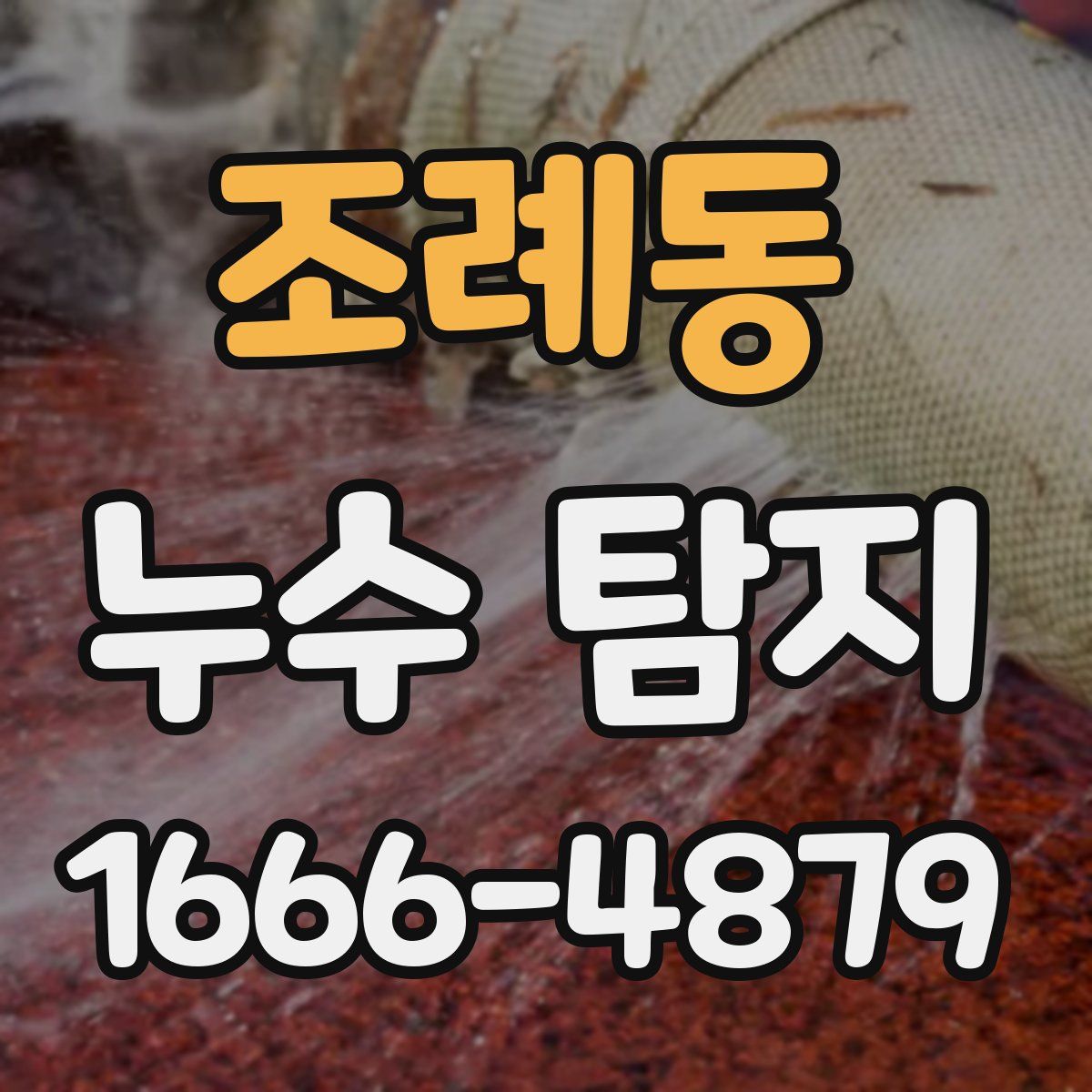 조례동 누수 탐지