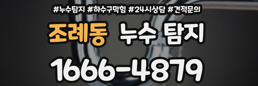 조례동 누수 탐지