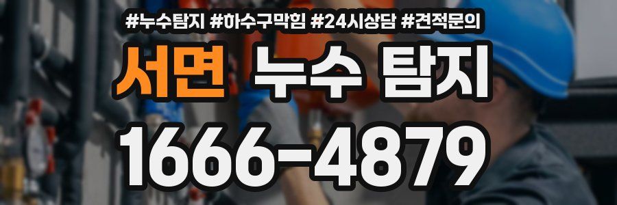 서면 누수 탐지