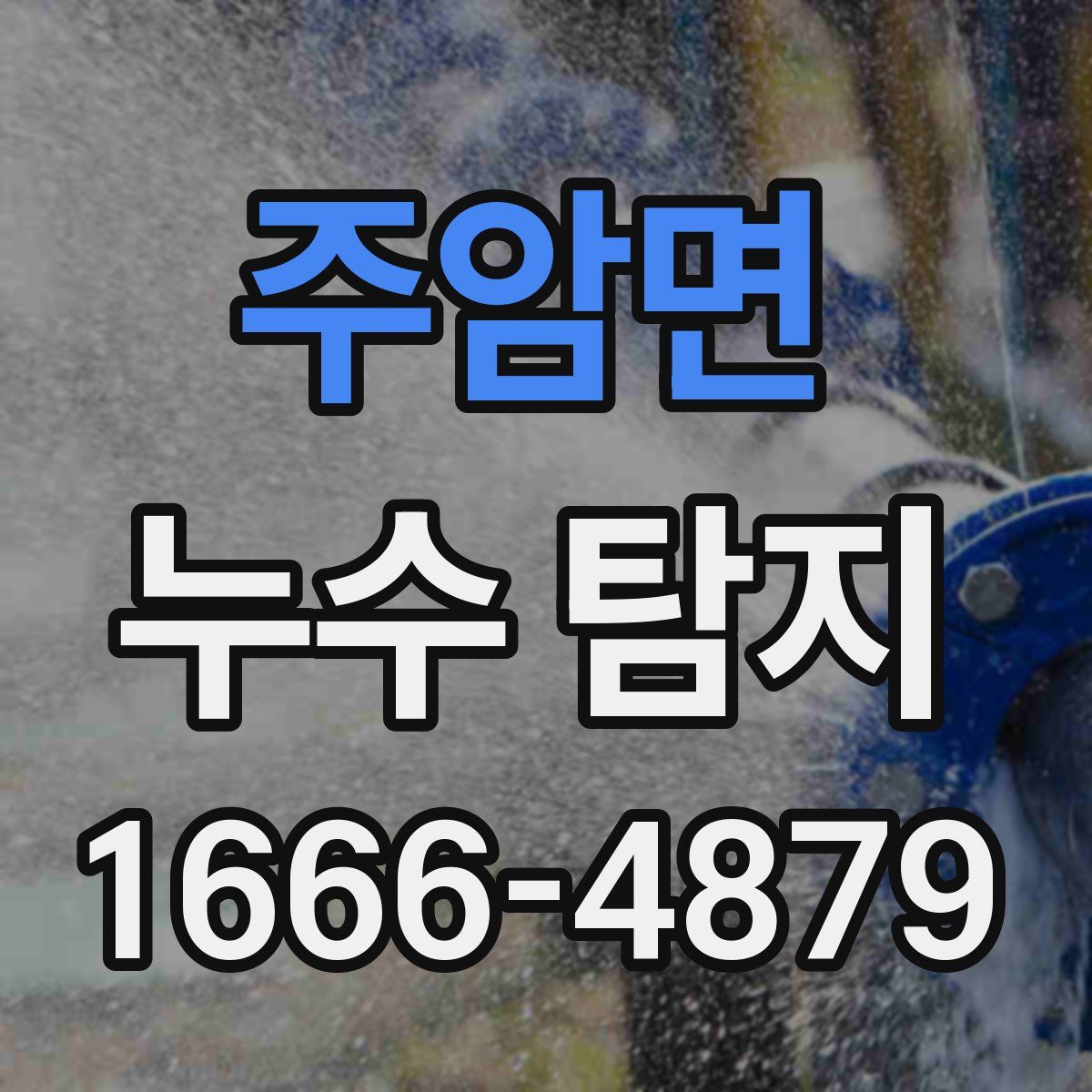 주암면 누수 탐지