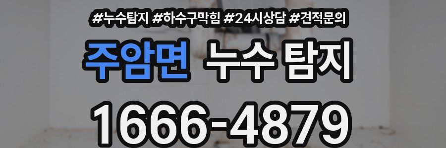 주암면 누수 탐지