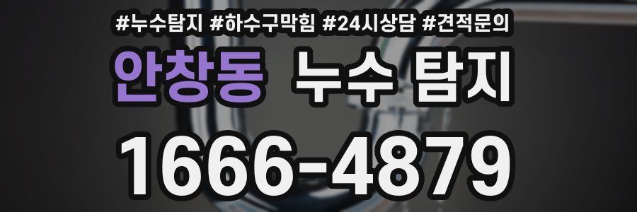안창동 누수 탐지