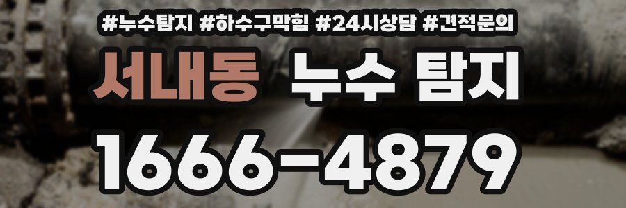 서내동 누수 탐지