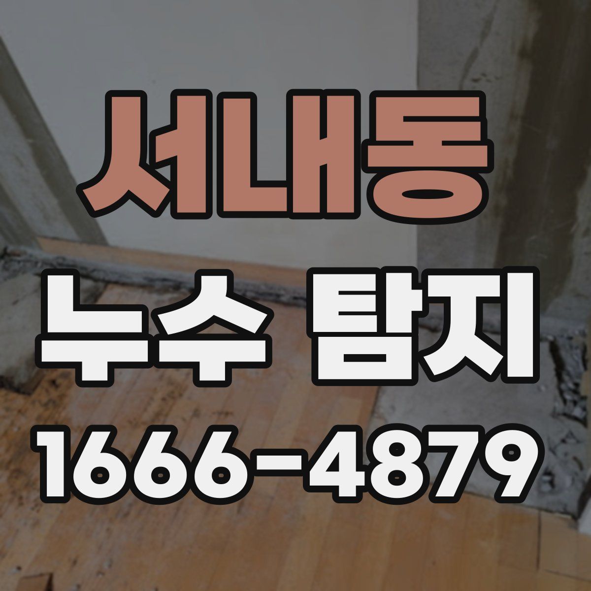 서내동 누수 탐지