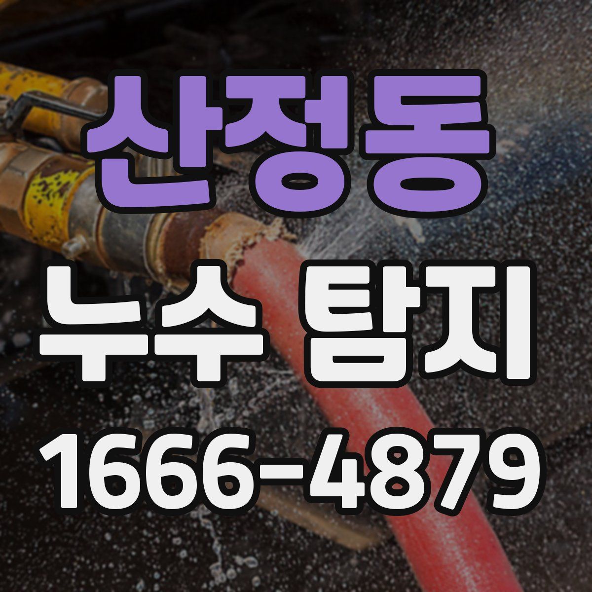 산정동 누수 탐지