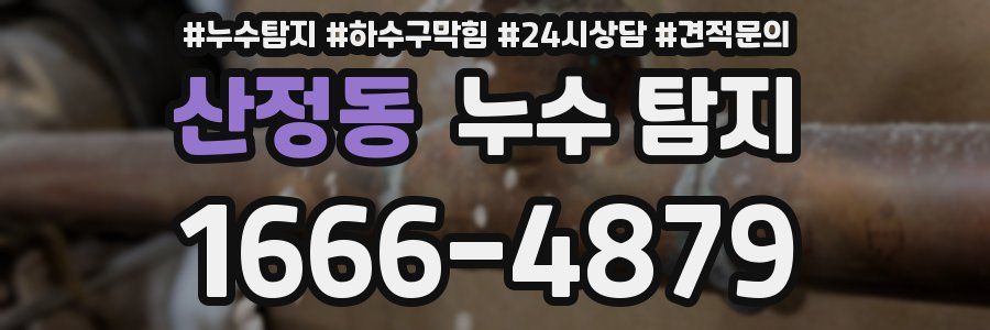 산정동 누수 탐지