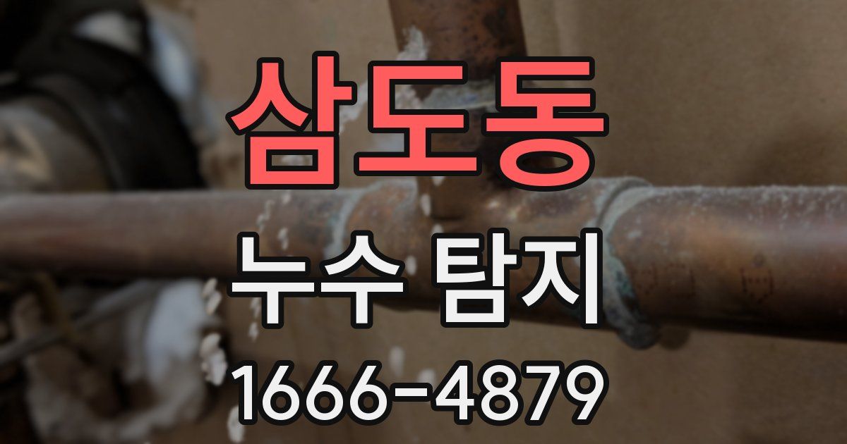 삼도동 누수 탐지