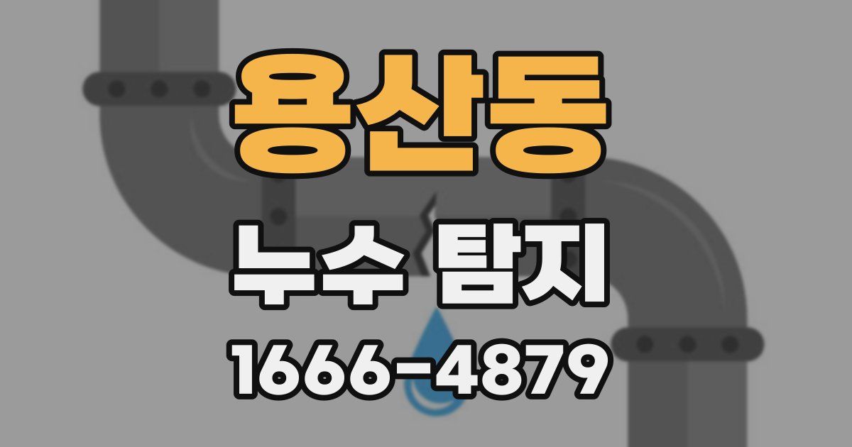 용산동 누수 탐지