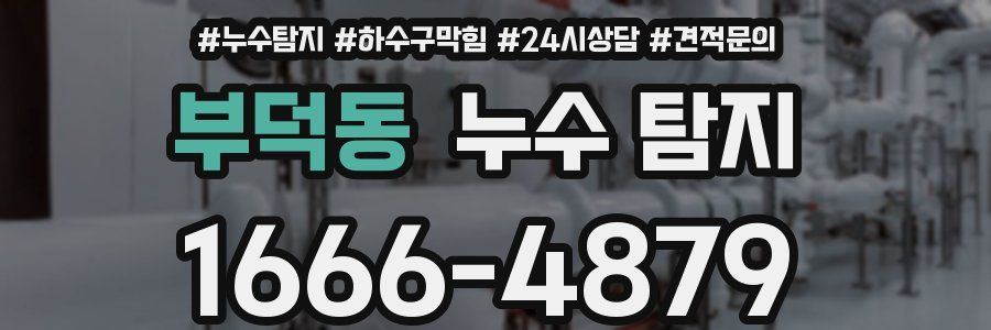 부덕동 누수 탐지