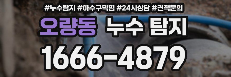 오량동 누수 탐지