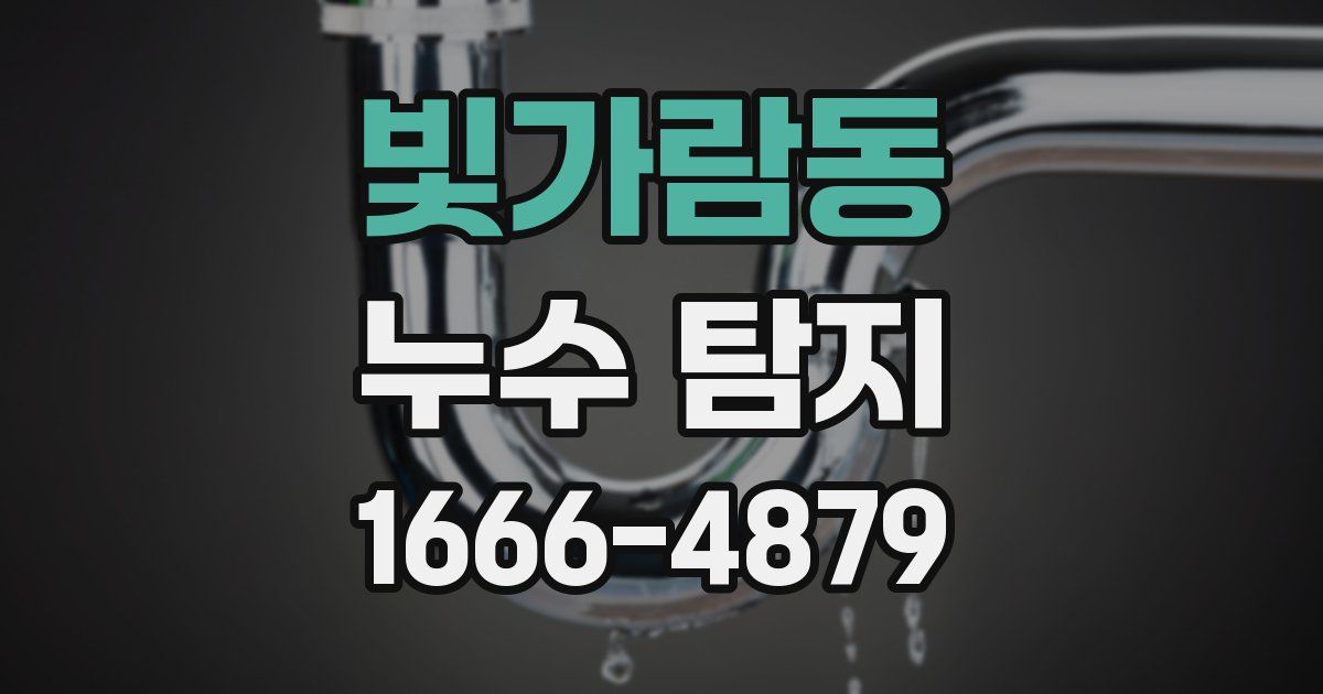 빛가람동 누수 탐지
