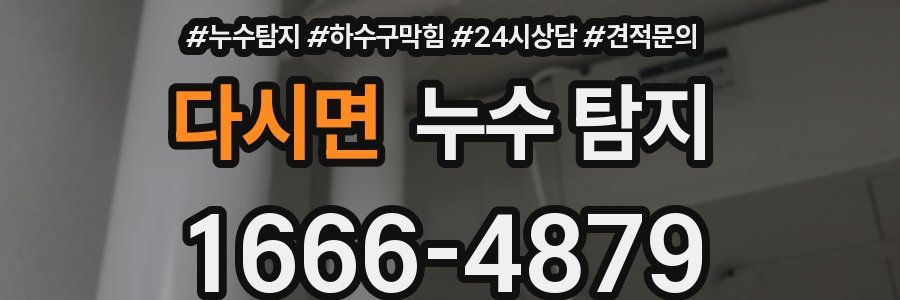 다시면 누수 탐지