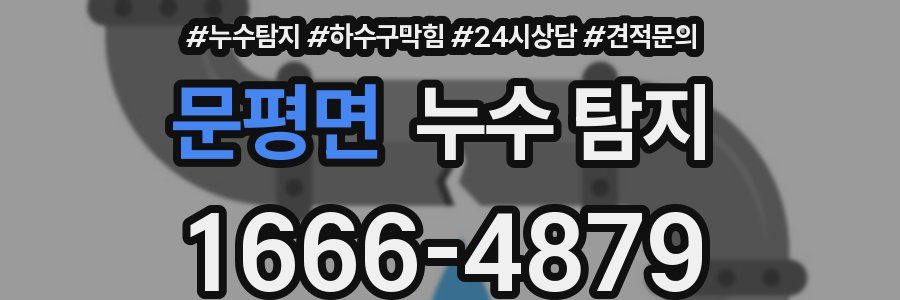 문평면 누수 탐지