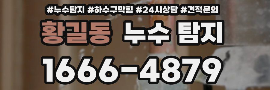 황길동 누수 탐지