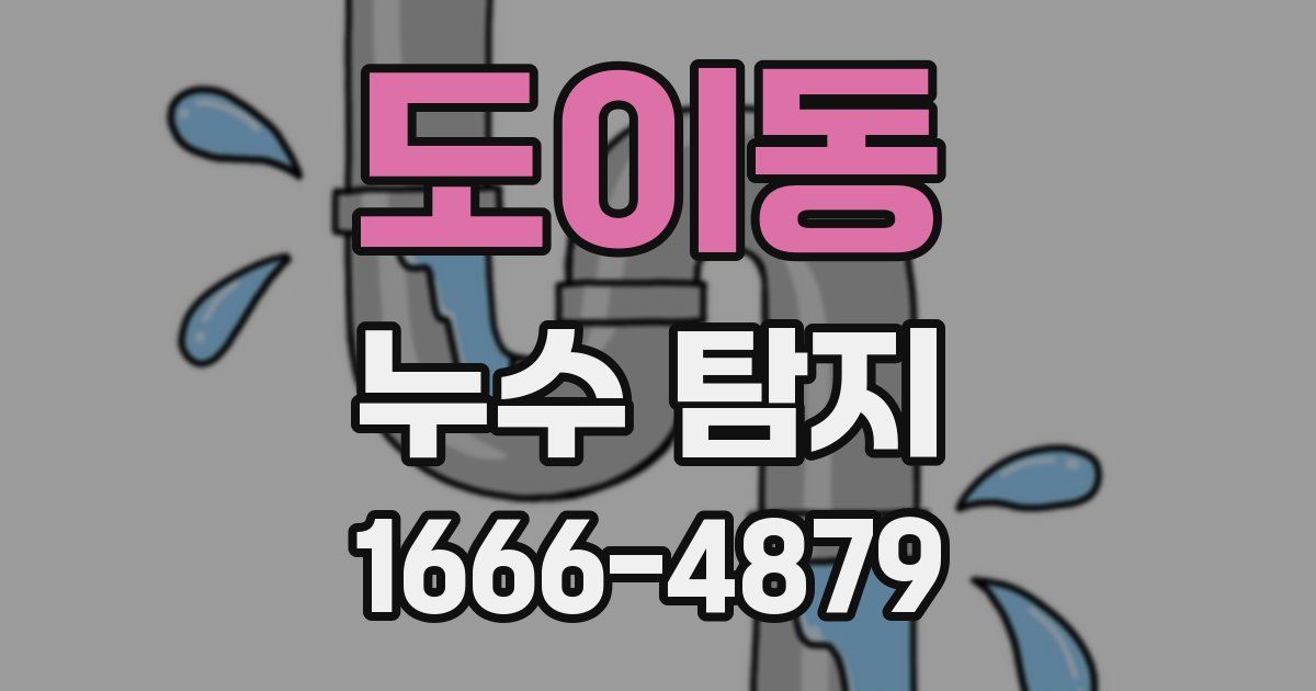 도이동 누수 탐지