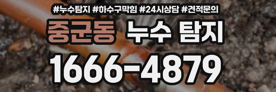중군동 누수 탐지