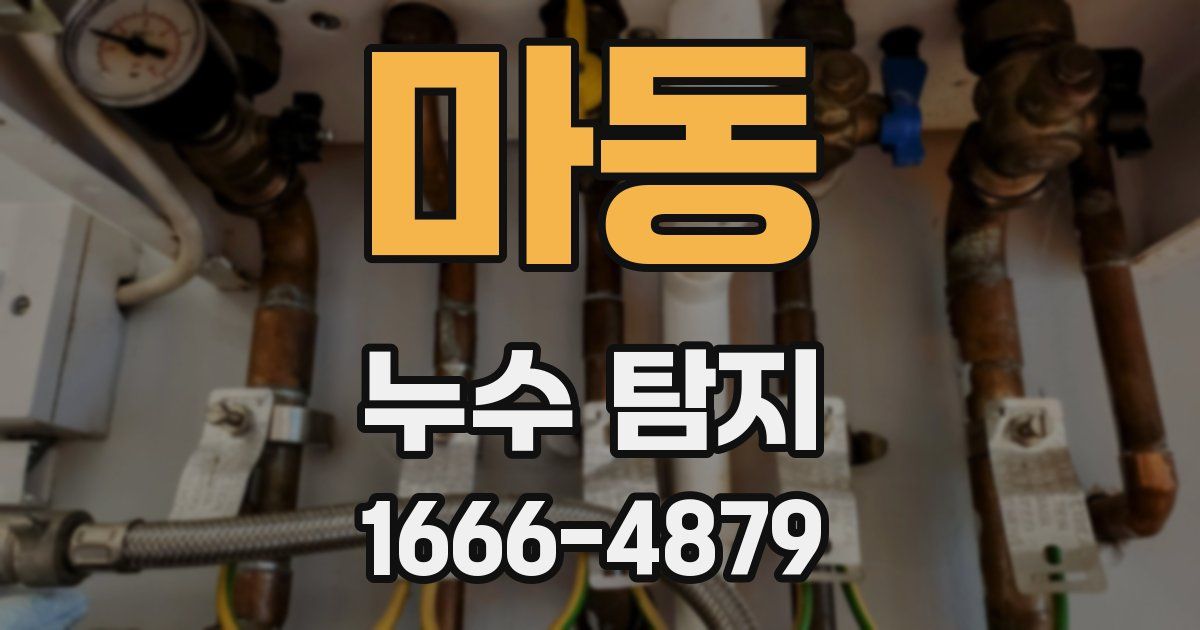 마동 누수 탐지