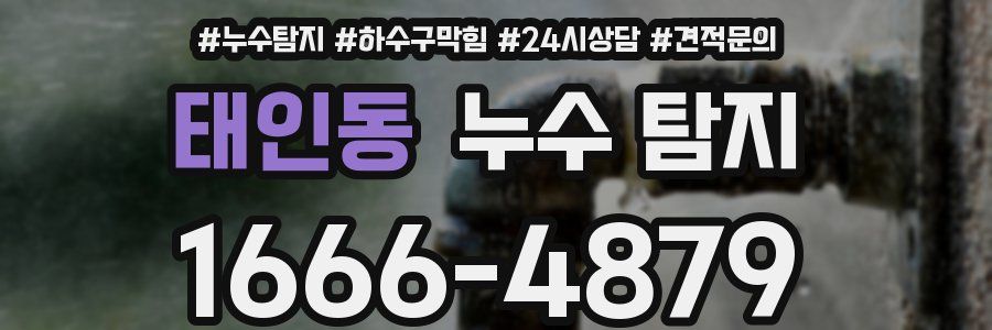 태인동 누수 탐지