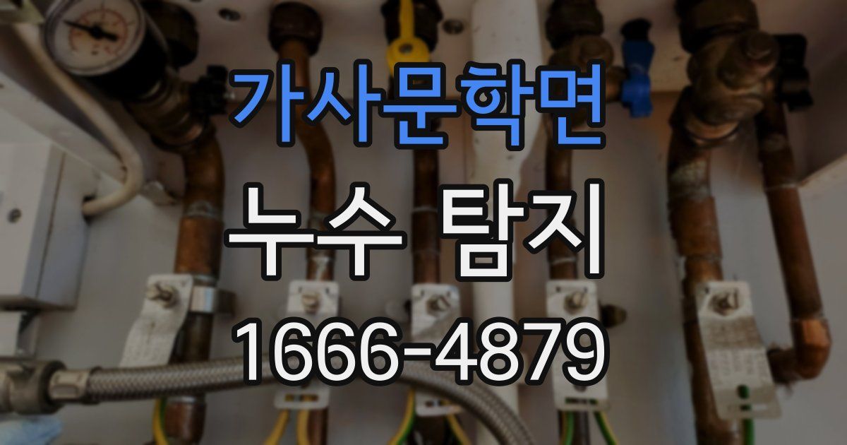 가사문학면 누수 탐지