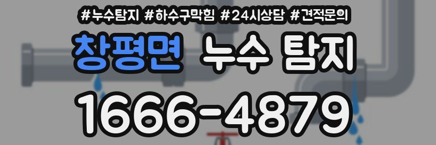 창평면 누수 탐지