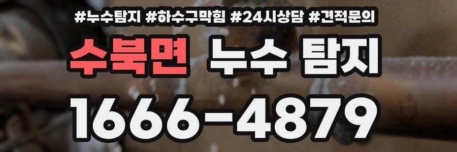 수북면 누수 탐지