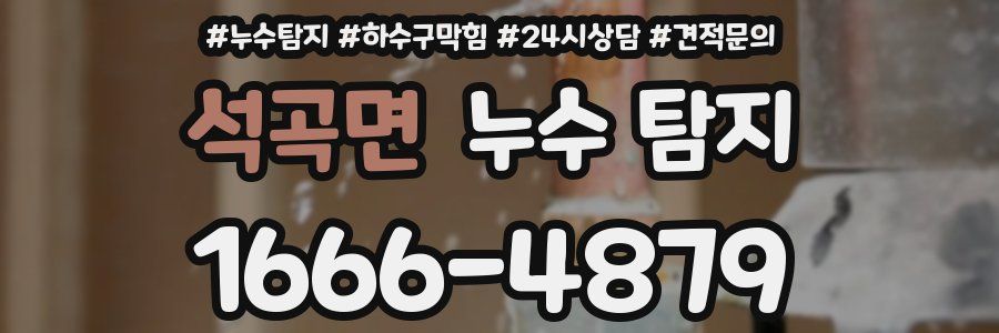 석곡면 누수 탐지
