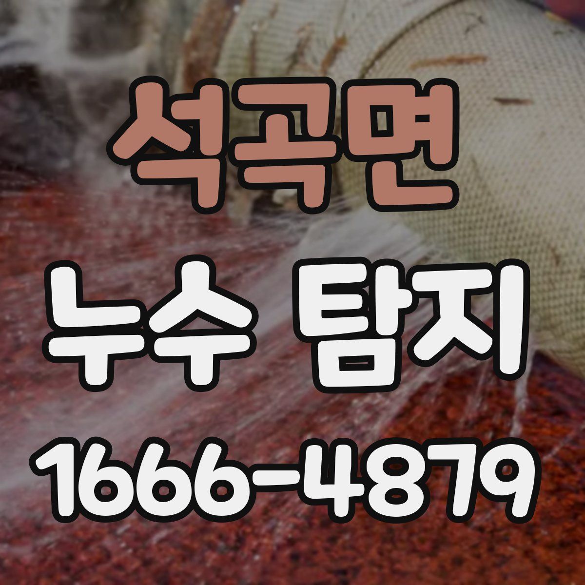 석곡면 누수 탐지