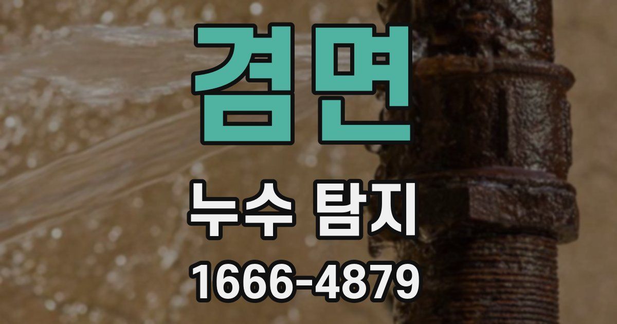 겸면 누수 탐지