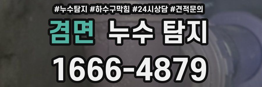 겸면 누수 탐지