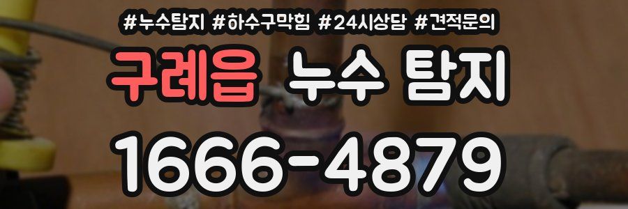 구례읍 누수 탐지
