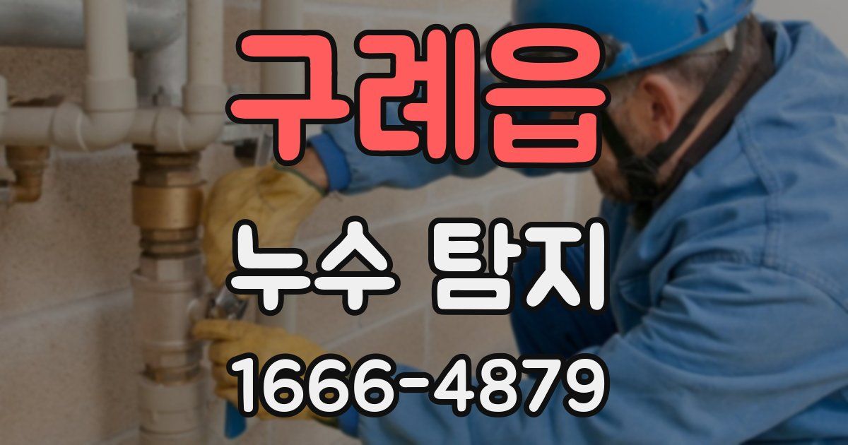 구례읍 누수 탐지