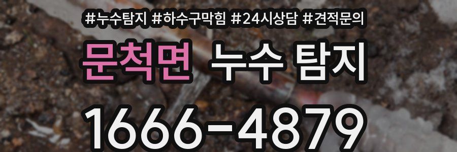 문척면 누수 탐지