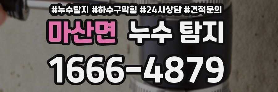 마산면 누수 탐지