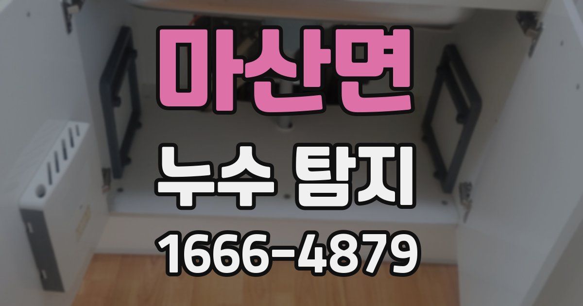 마산면 누수 탐지