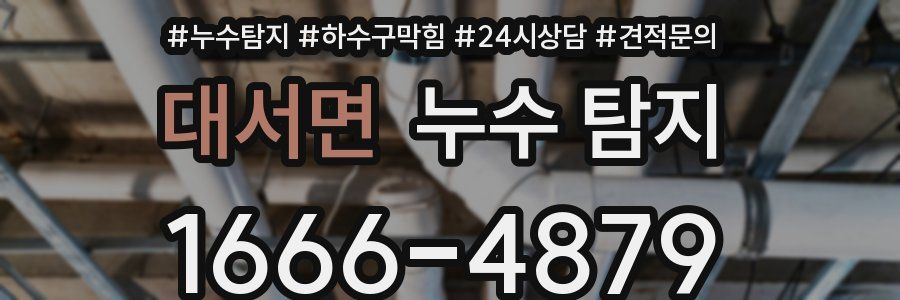 대서면 누수 탐지
