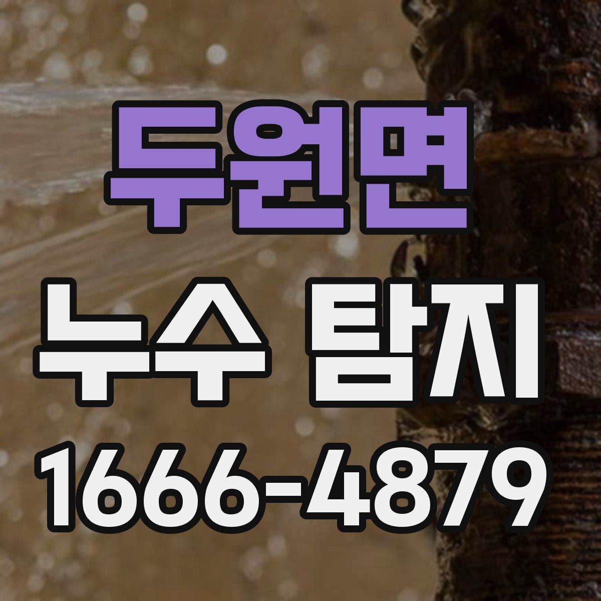 두원면 누수 탐지