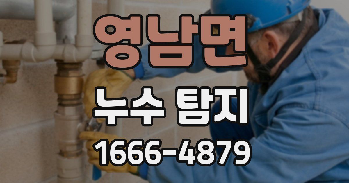 영남면 누수 탐지