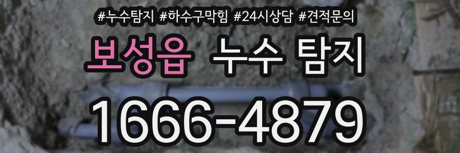 보성읍 누수 탐지