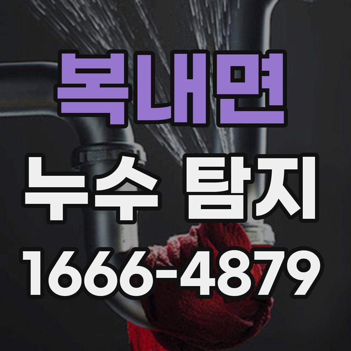 복내면 누수 탐지