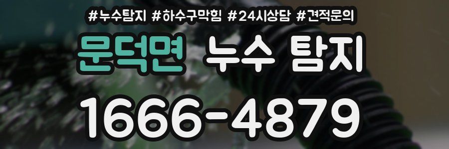 문덕면 누수 탐지