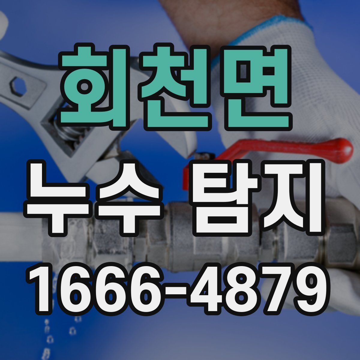 회천면 누수 탐지