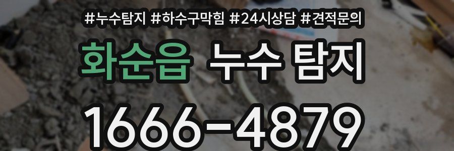 화순읍 누수 탐지
