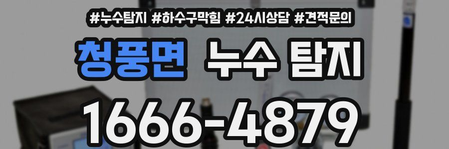 청풍면 누수 탐지