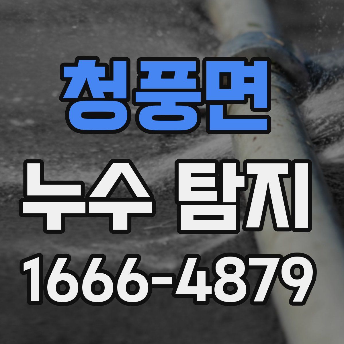 청풍면 누수 탐지